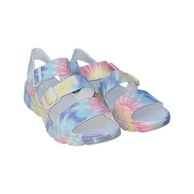 Skechers Cali Groovy Tie Dye Sandals Size 11 Luxe Foam