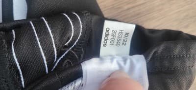 Adidas Track Pants Youth S Black Polyester Tapered 3 Stripes Zip Legs - Thumbnail 4