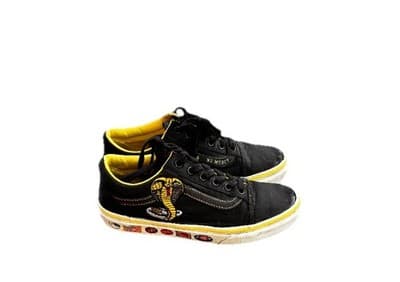 Vans Women Old Skool Cobra Kai Black Skate Shoes Sneakers Size 6.5 VN0A3WKT05N