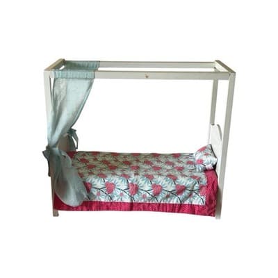 Our Generation "My Sweet Canopy" White Bed For 18" Doll With Bedding - Thumbnail 3