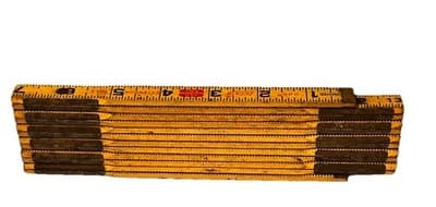Vtg Lufkin X46 Folding Extension 72” Wood Ruler Red End 6 Foot USA Carpenter - Thumbnail 9