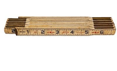 Vintage Lufkin Universal 460 Folding Wood Ruler 6 Ft Carpenter Measuring Tool