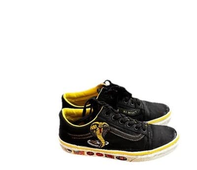Vans Women Old Skool Cobra Kai Black Skate Shoes Sneakers Size 6.5 VN0A3WKT05N - Thumbnail 13