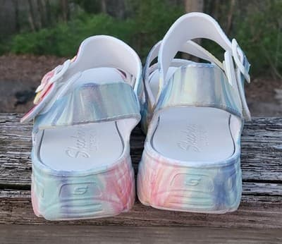 Skechers Cali Groovy Tie Dye Sandals Size 11 Luxe Foam - Thumbnail 3