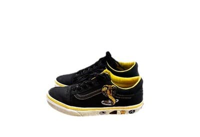 Vans Women Old Skool Cobra Kai Black Skate Shoes Sneakers Size 6.5 VN0A3WKT05N - Thumbnail 3