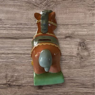 Multicolor 7X7" BABY HORSE Piggy Bank - Thumbnail 4