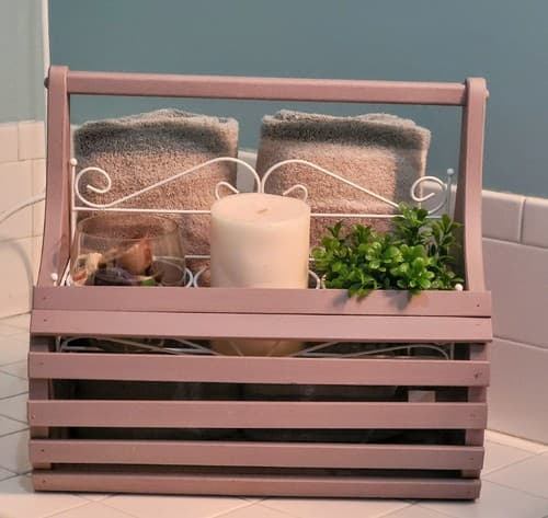 Vintage Wooden Basket - Thumbnail 4