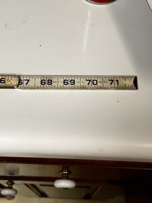 Vintage Lufkin Universal 460 Folding Wood Ruler 6 Ft Carpenter Measuring Tool - Thumbnail 6