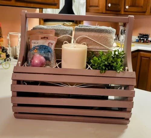 Vintage Wooden Basket - Thumbnail 3