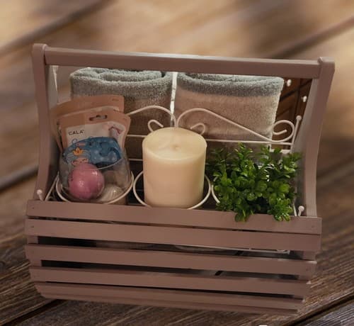 Vintage Wooden Basket - Thumbnail 5