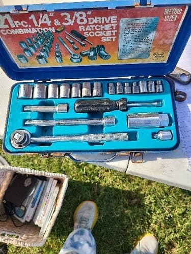 Royal Tools 21pc. Ratchet Socket Set Japan 1973 Metric complete set - Thumbnail 3