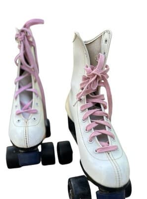 Vintage Roller Derby Women's Roller Skates White Sixe 6 - Thumbnail 6