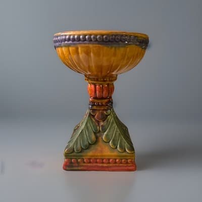 Ceramic Candle Holder - Multi-colored