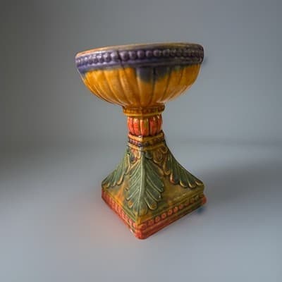 Ceramic Candle Holder - Multi-colored - Thumbnail 5