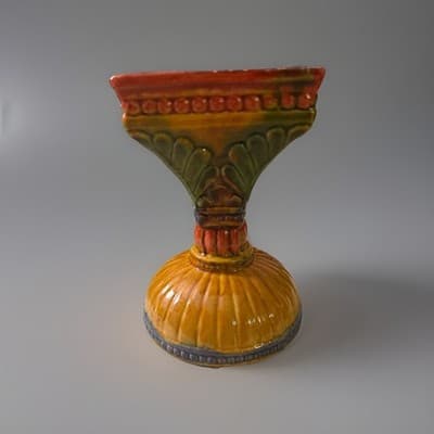 Ceramic Candle Holder - Multi-colored - Thumbnail 4