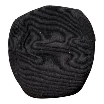 NWT Dockers Black Wool Blend Newsboy Cabby Flat Hat