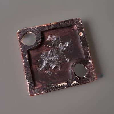 Ceramic Candle Holder - Multi-colored - Thumbnail 3