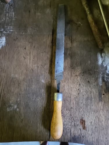 Nicholson Flat Mill Bastard File 10" inch with Handle Made In USA
