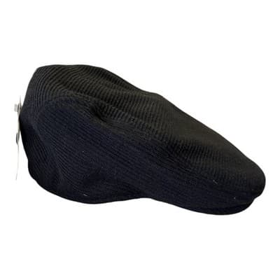 NWT Dockers Black Wool Blend Newsboy Cabby Flat Hat - Thumbnail 3