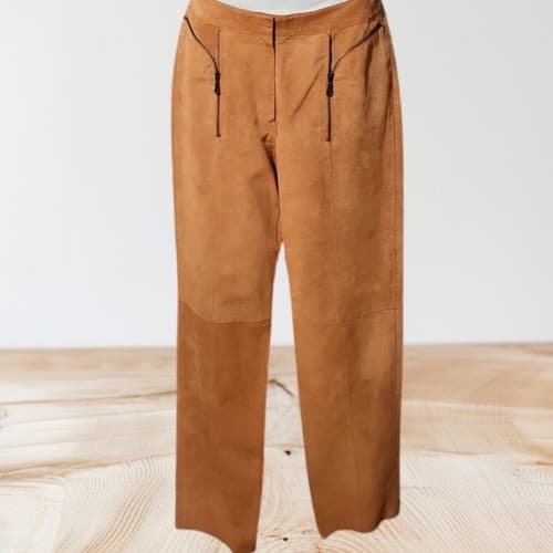 Vintage Think Tank Pig Suede Size 6 Pants Jacket Size S - Thumbnail 6
