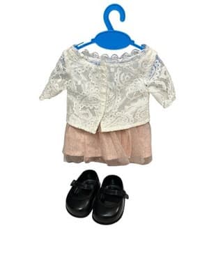 American Girl Doll Tenney Outfit Lace Shirt Pink Skirt - Thumbnail 2