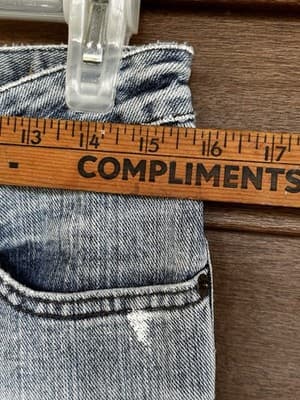 Y2K Mudd Jeans Juniors Size 8 Low Rise Flare Stretch Denim Bell Bottom - Thumbnail 4