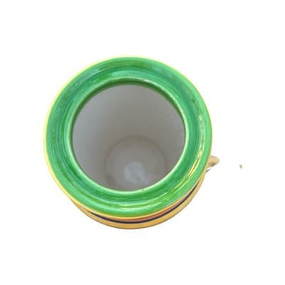 Pacific Rim Santa Fe Hand Painted Yellow Multicolor Canister Jar - Thumbnail 3
