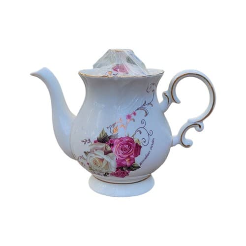 Jomop European Style Ceramic Floral Teapot Coffee Porcelain