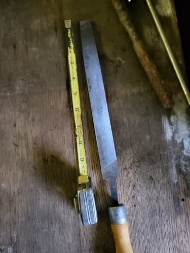 Nicholson Flat Mill Bastard File 10" inch with Handle Made In USA - Thumbnail 5