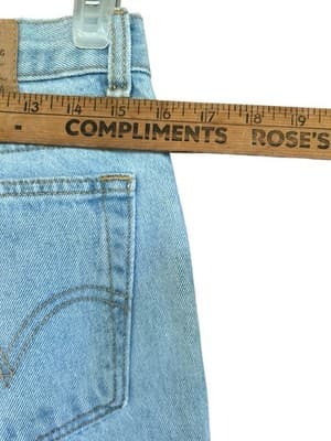 Vintage Levi’s Orange Tab W32x30 Light Wash - Slim Fit Tapered Leg - 90s - Thumbnail 3
