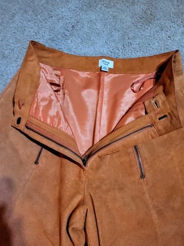 Vintage Think Tank Pig Suede Size 6 Pants Jacket Size S - Thumbnail 13