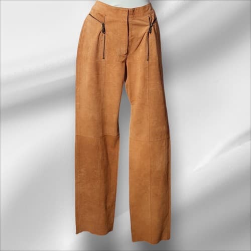 Vintage Think Tank Pig Suede Size 6 Pants Jacket Size S - Thumbnail 2