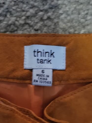 Vintage Think Tank Pig Suede Size 6 Pants Jacket Size S - Thumbnail 17