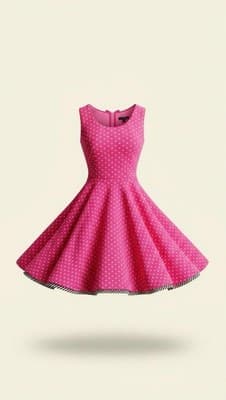 EMILY WEST GIRLS SIZE 12 REVERSIBKE DRESS Pink Polka Dot/Zebra Print