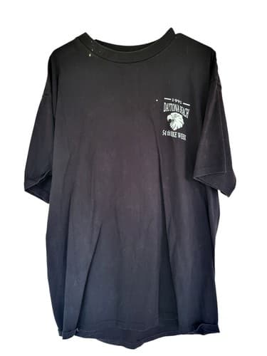 Vintage Daytona Beach Florida Bike Week 1995 Eagle Graphic Shirt Black Mens XL - Thumbnail 5