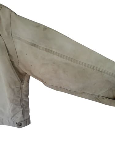 Vtg Carhartt Detroit Jacket Mens Brown Blanket Lined USA No Size Tag Distressed - Thumbnail 8