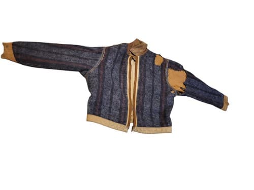 Vtg Carhartt Detroit Jacket Mens Brown Blanket Lined USA No Size Tag Distressed - Thumbnail 14