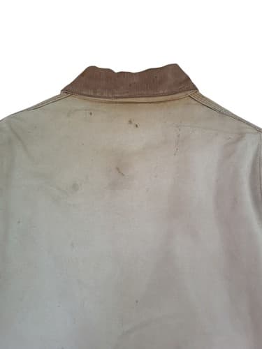 Vtg Carhartt Detroit Jacket Mens Brown Blanket Lined USA No Size Tag Distressed - Thumbnail 7