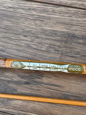 Vtg Daiwa Series 1112 GC 7' 2pc 6-10lb Spinning Rod Made In USA With 640 Zebco - Thumbnail 4