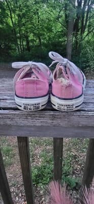 Converse All Star Kids Shoes Size Youth 13 Color Pink. These In Great Condition! - Thumbnail 7