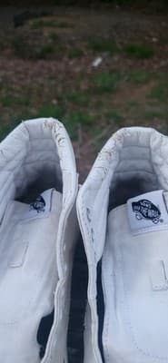 Vans SK8 HI Triple White Canvas High Top Skateboard Shoes Women's Size 8.5 - Thumbnail 9