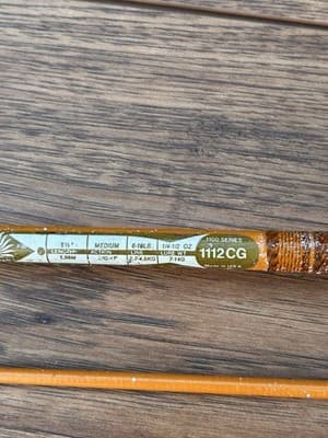 Vtg Daiwa Series 1112 GC 7' 2pc 6-10lb Spinning Rod Made In USA With 640 Zebco