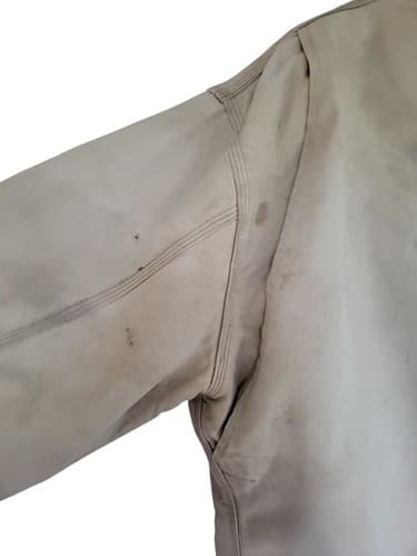 Vtg Carhartt Detroit Jacket Mens Brown Blanket Lined USA No Size Tag Distressed - Thumbnail 9