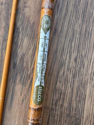 Vtg Daiwa Series 1112 GC 7' 2pc 6-10lb Spinning Rod Made In USA With 640 Zebco - Thumbnail 8