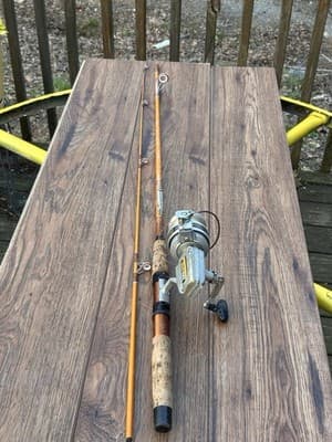 Vtg Daiwa Series 1112 GC 7' 2pc 6-10lb Spinning Rod Made In USA With 640 Zebco - Thumbnail 10