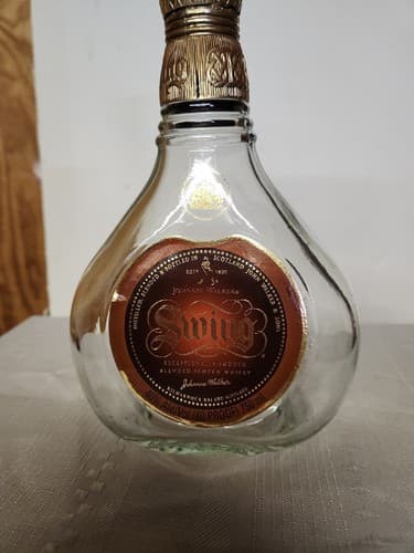 Johnny Walker Swing Scotch Whiskey Empty Bottle. - Thumbnail 8