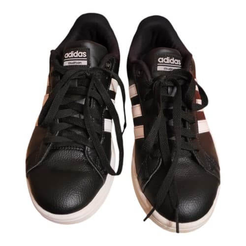 Size 5.5 - adidas Cloudfoam Advantage Black Sneakers Shoes