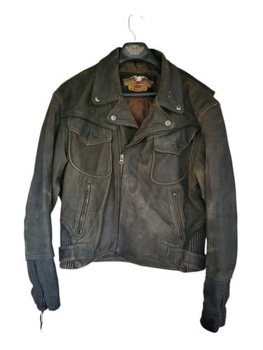 Harley Davidson American Legend Billings Distressed Leather Jacket and Chaps L - Thumbnail 3