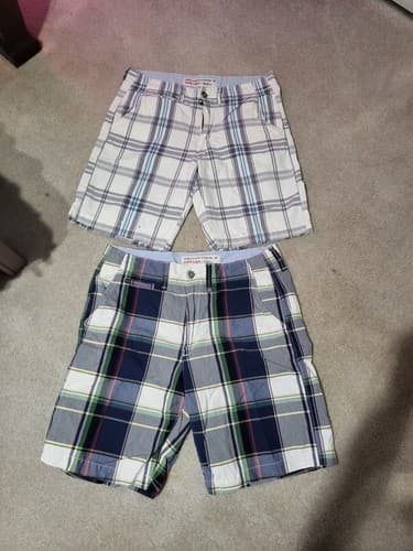 AMERICAN EAGLE OUTFITTERS CLASSIC MENS KNEE-LENGTH CHECKED SIZE 32/33 - Thumbnail 2
