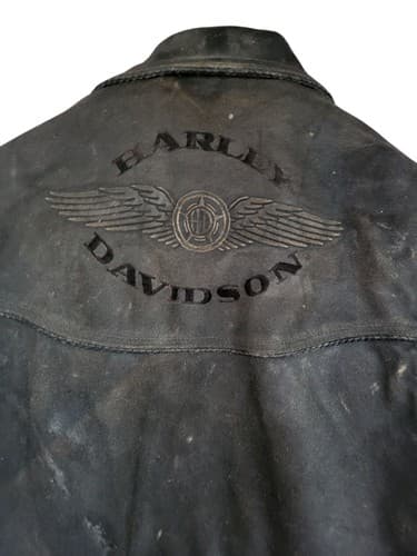 Harley Davidson American Legend Billings Distressed Leather Jacket and Chaps L - Thumbnail 5